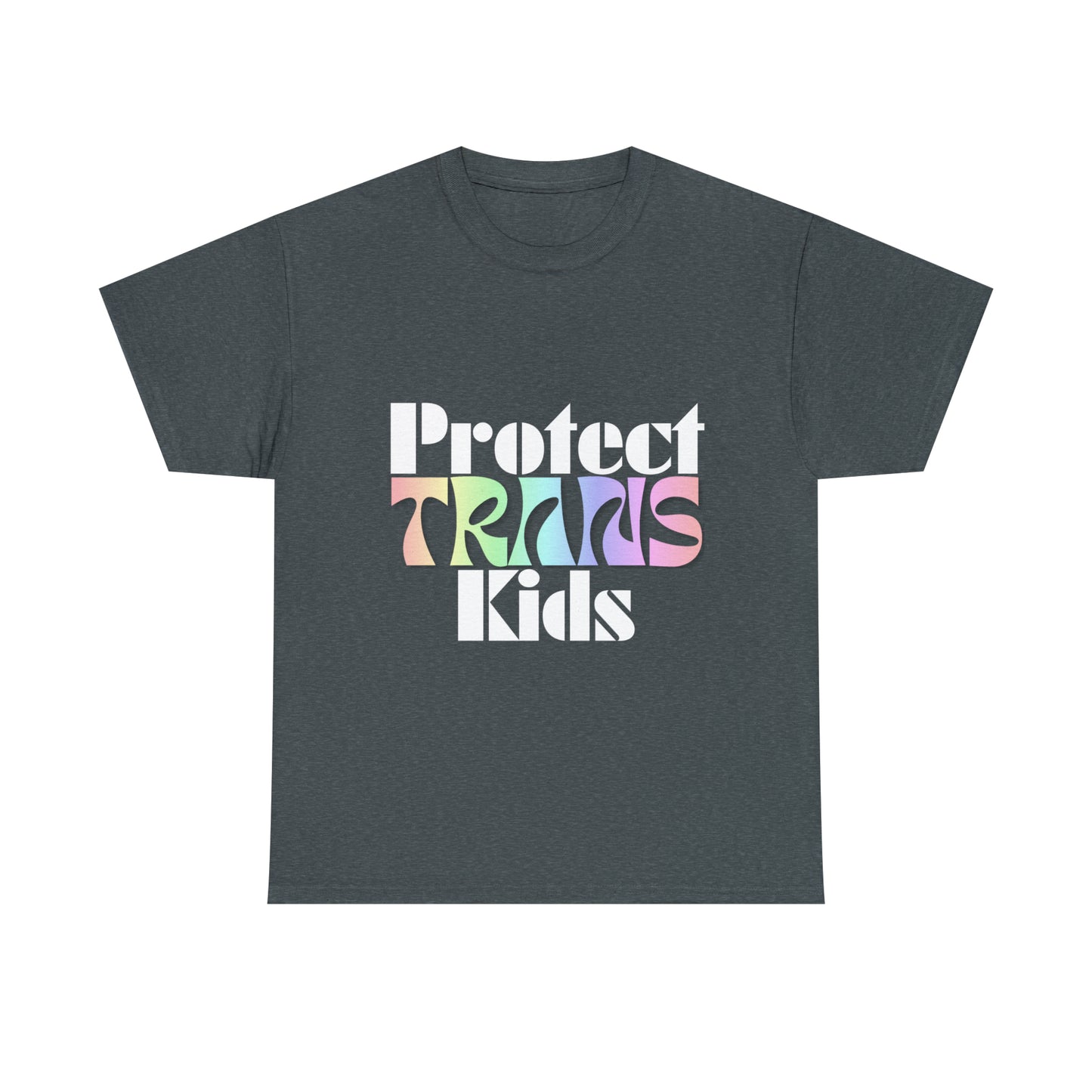 Protect TRANS Kids - Dark Color Cotton Tee