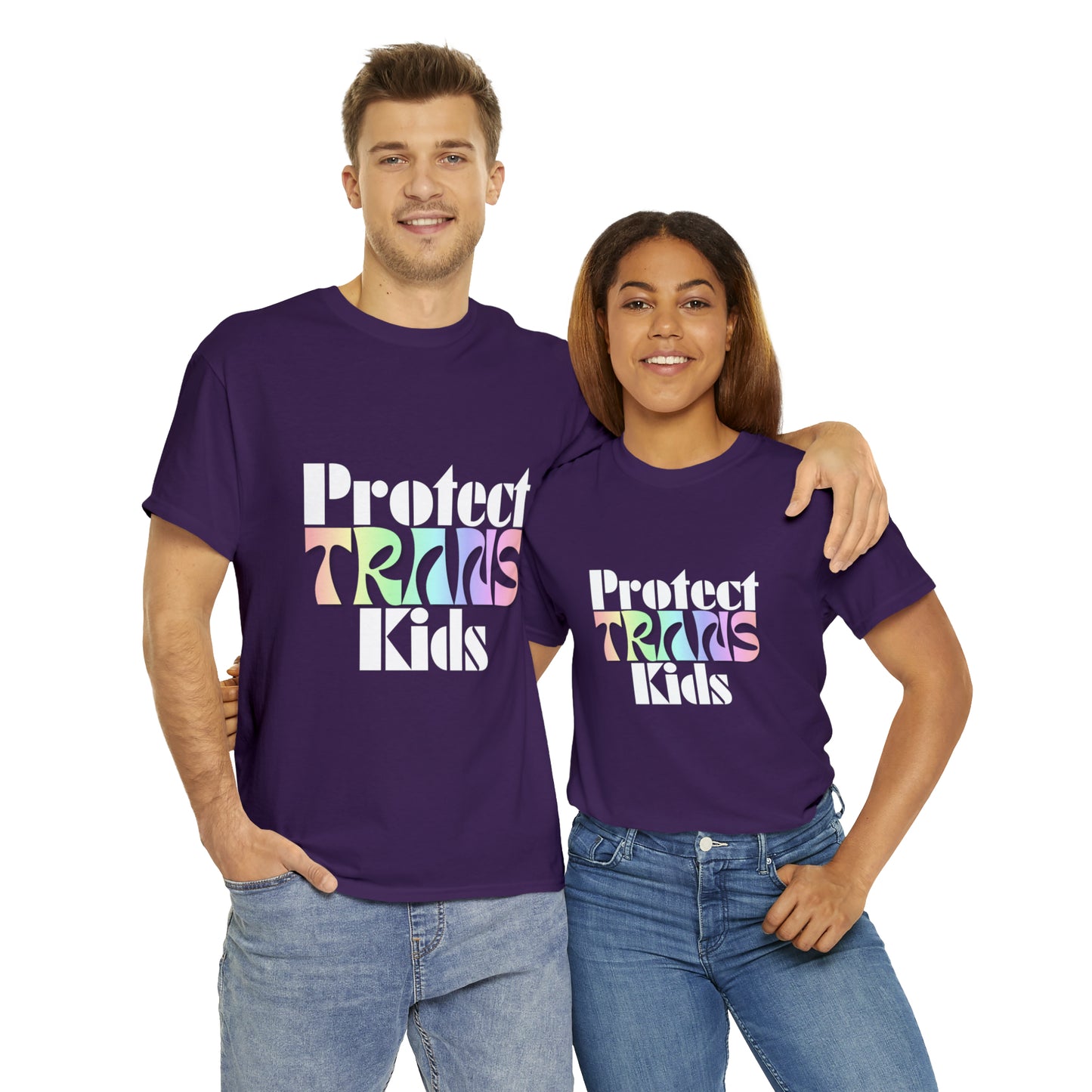 Protect TRANS Kids - Dark Color Cotton Tee