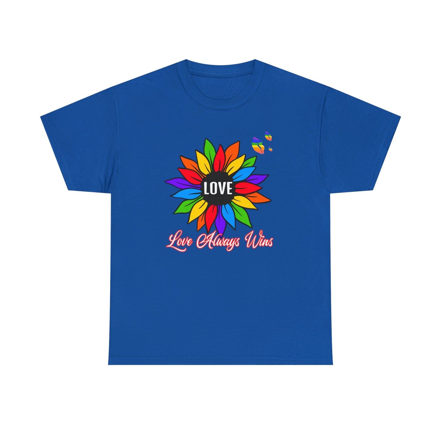 Love Always Wins - Traditional Rainbow - Cotton Tee