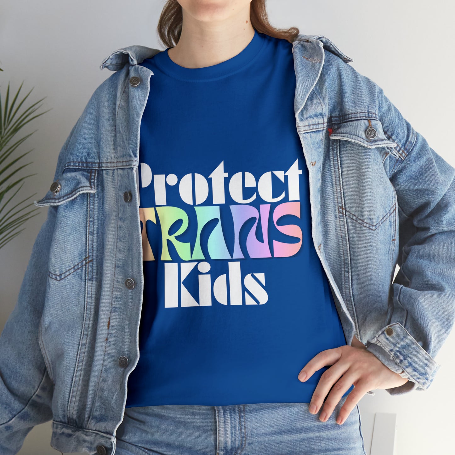 Protect TRANS Kids - Dark Color Cotton Tee