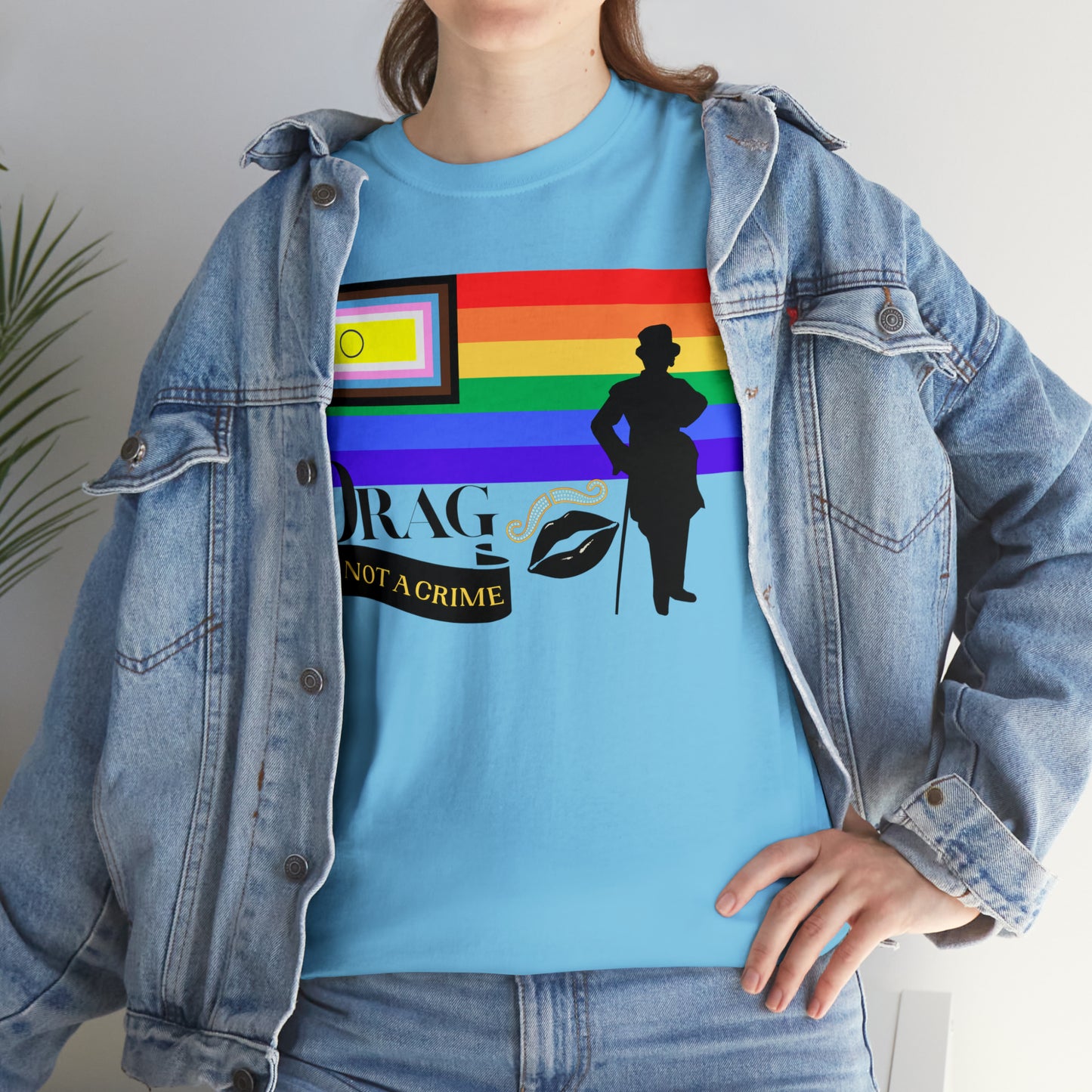 Drag is Not a Crime - Victor Victoria/Burlington Bertie Bow Spoof Cotton Tee