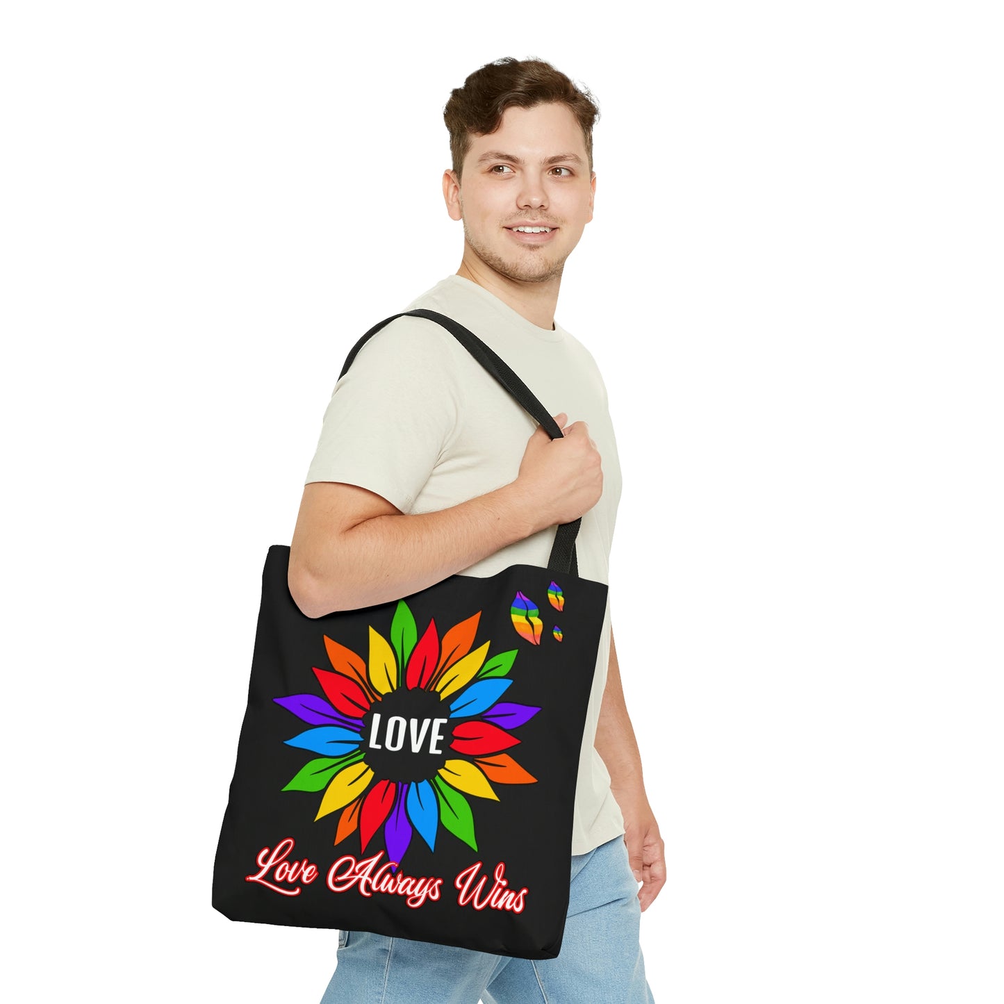 Love Always Wins - Traditional Rainbow - Tote Bag (AOP)