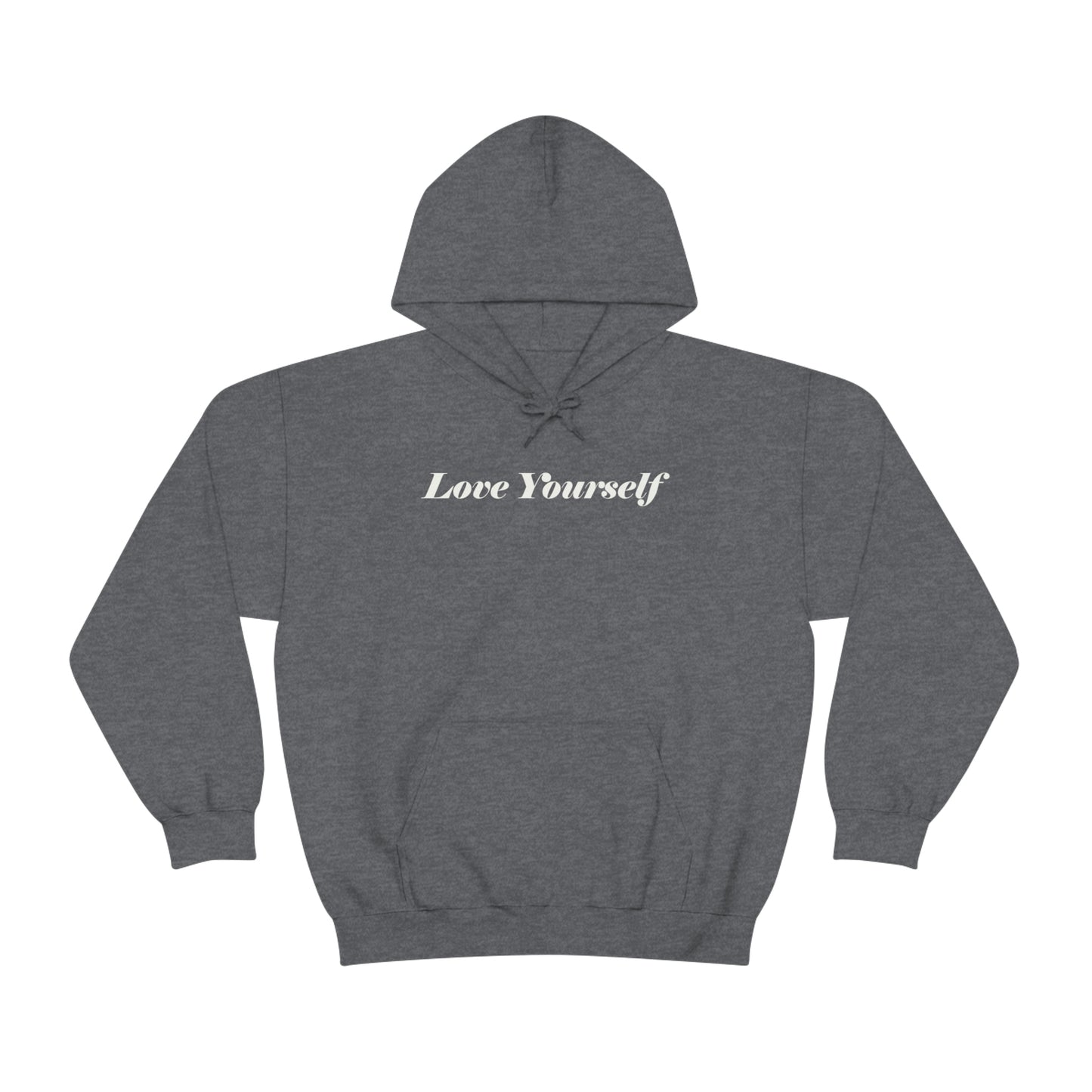 Love Yourself - Dear Human Behind Me - FRONT AND BACK - Unisex Heavy Blend™ Hooded Sweatshirt