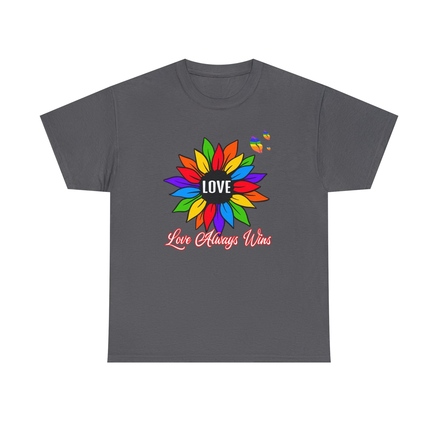 Love Always Wins - Traditional Rainbow - Cotton Tee