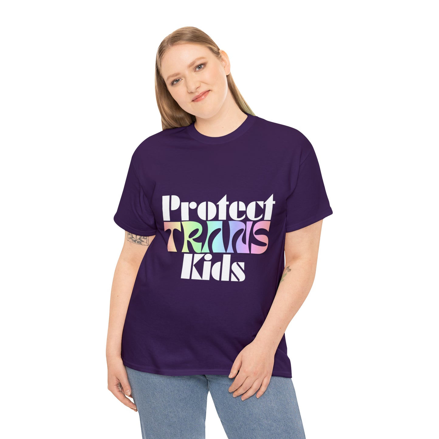 Protect TRANS Kids - Dark Color Cotton Tee