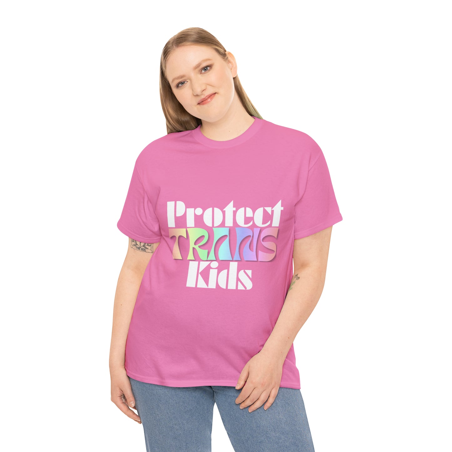 Protect TRANS Kids - Dark Color Cotton Tee