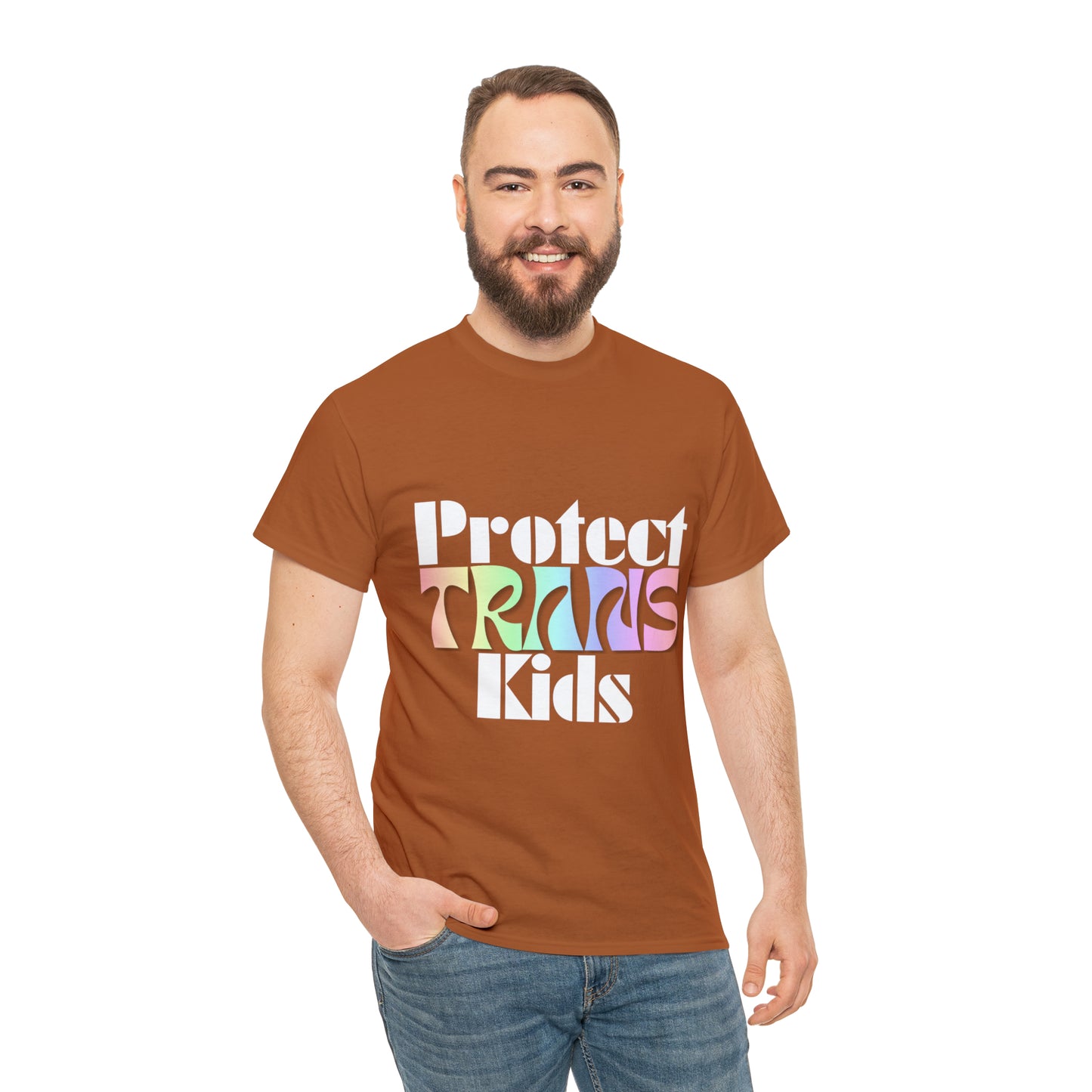 Protect TRANS Kids - Dark Color Cotton Tee