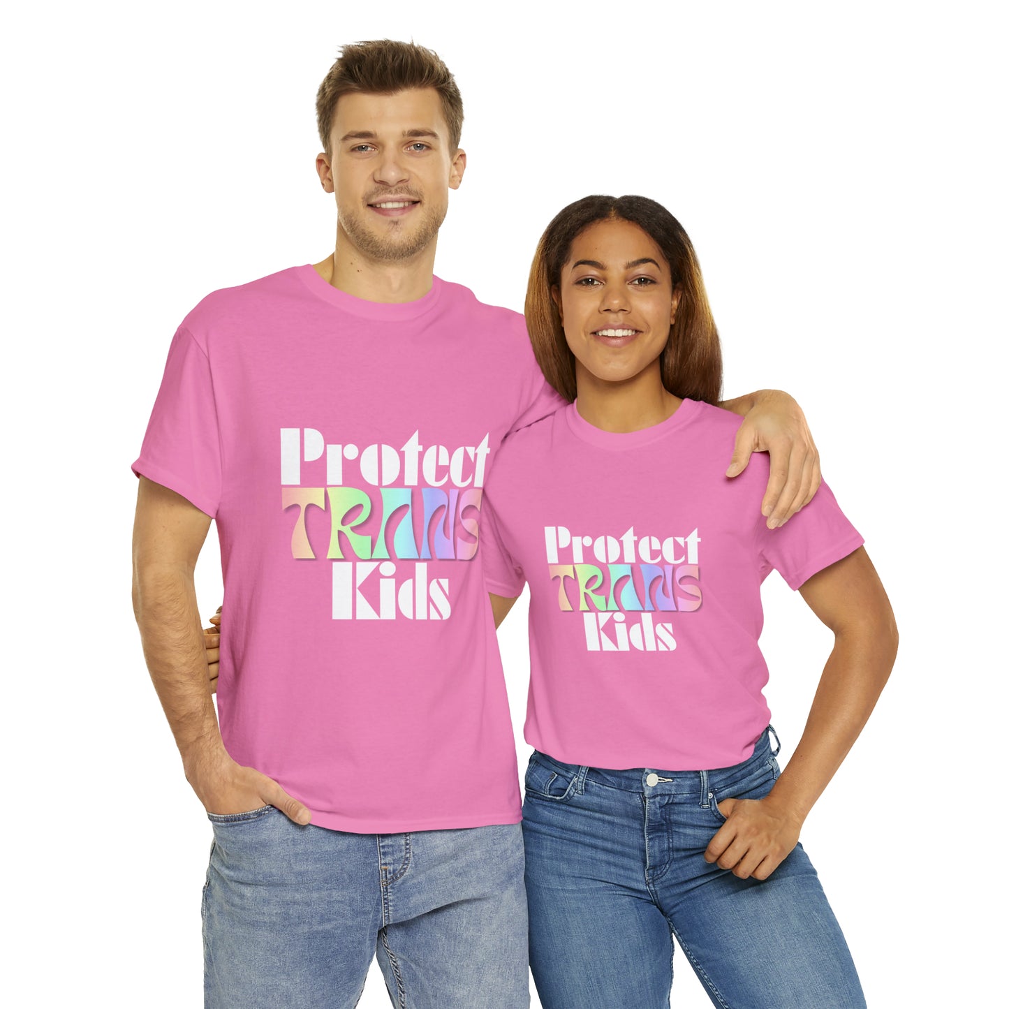 Protect TRANS Kids - Dark Color Cotton Tee