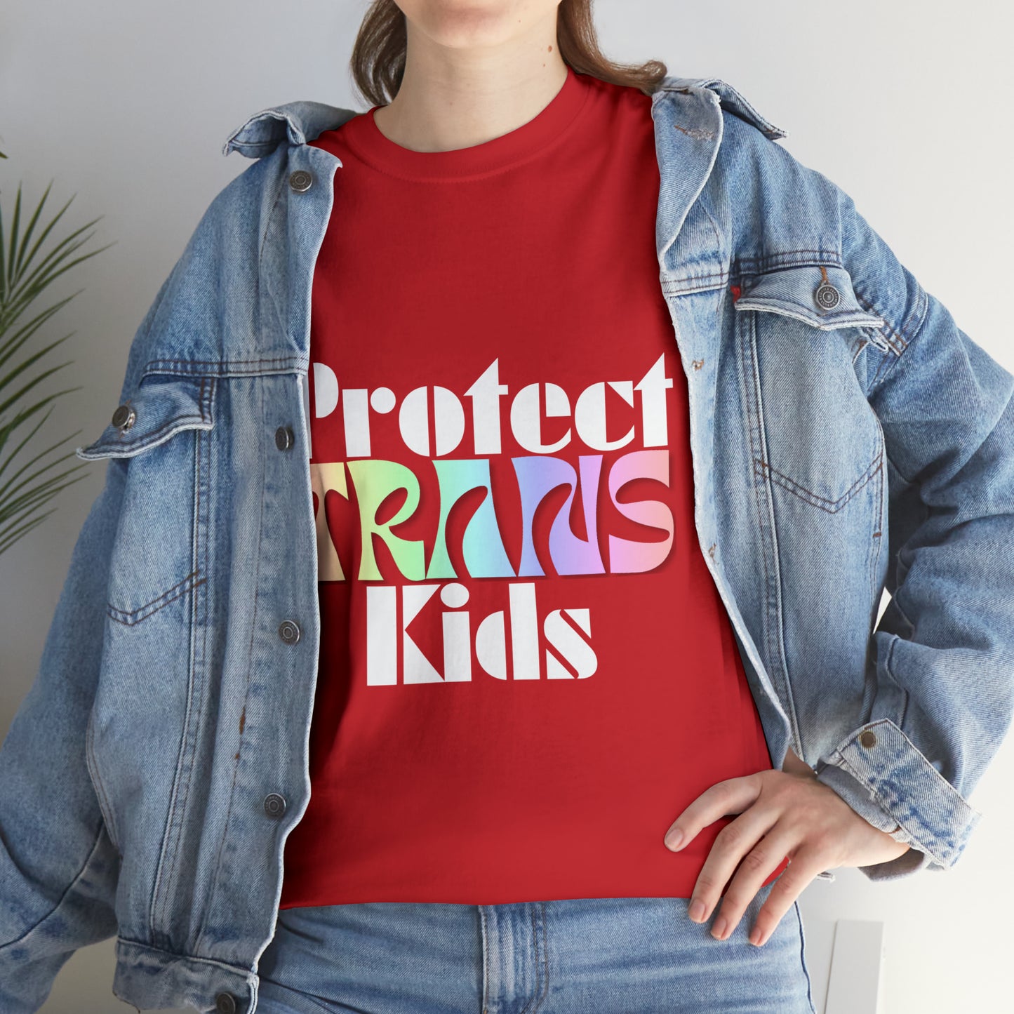 Protect TRANS Kids - Dark Color Cotton Tee